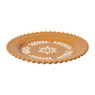Bordje met bolletjesrand - ø21.7x2.5 cm - diverse varianten