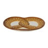 Schaaltje pretzel - bruin - 1.5x16x12 cm