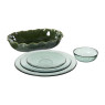 Dinerbord glas - transparant - ø27x2 cm