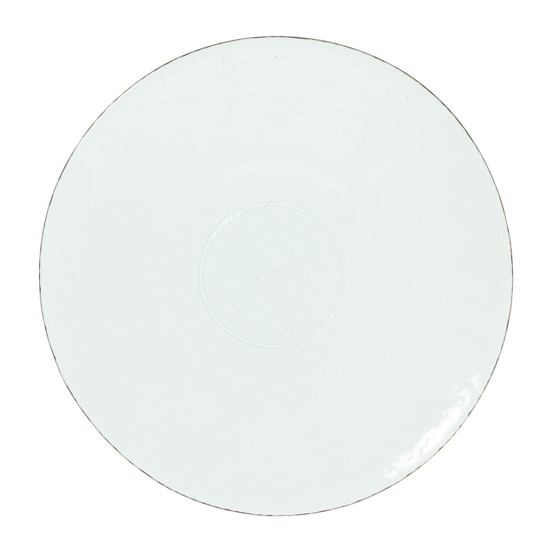 Ontbijtbord glas - transparant -ø20x2 cm