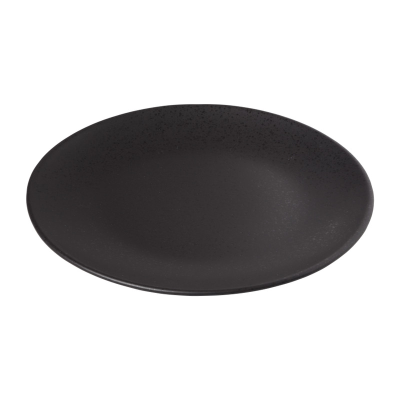 Dinerbord Lua - zwart - ø27.5x2.5 cm