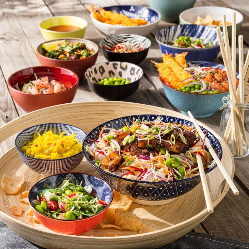 Schaal terra cotta - diverse kleuren - ø14 cm 