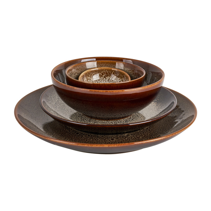 Schaal Isa - bruin - ø11x5.5 cm