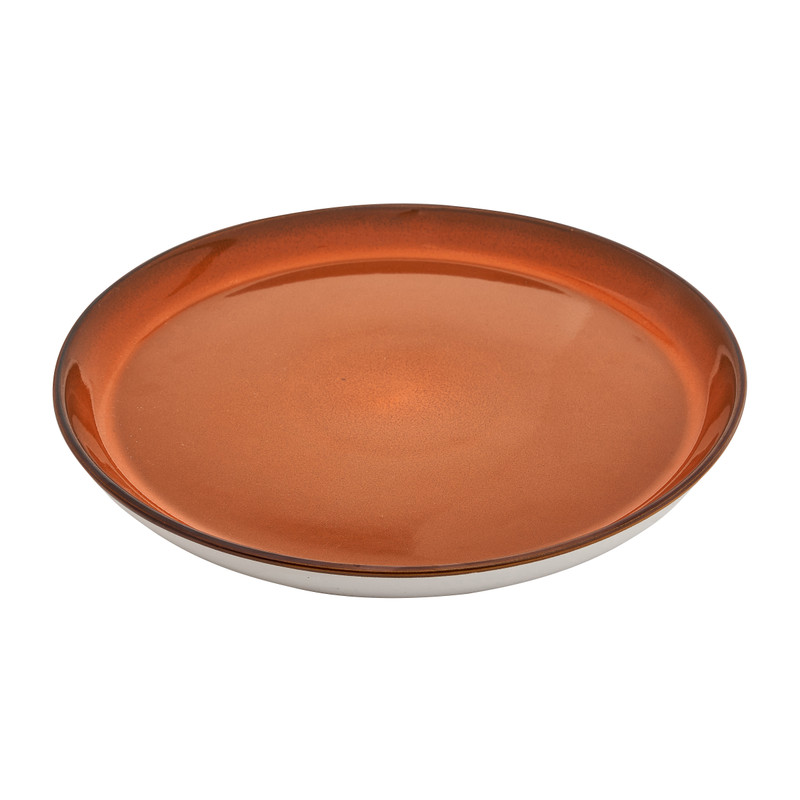 Bord Glossy - bruin - ⌀26.5 cm