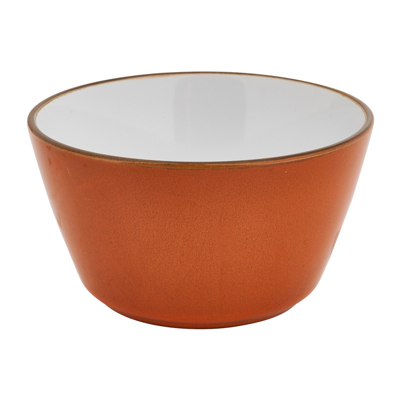 Schaaltje Glossy - bruin - ⌀ 14 cm