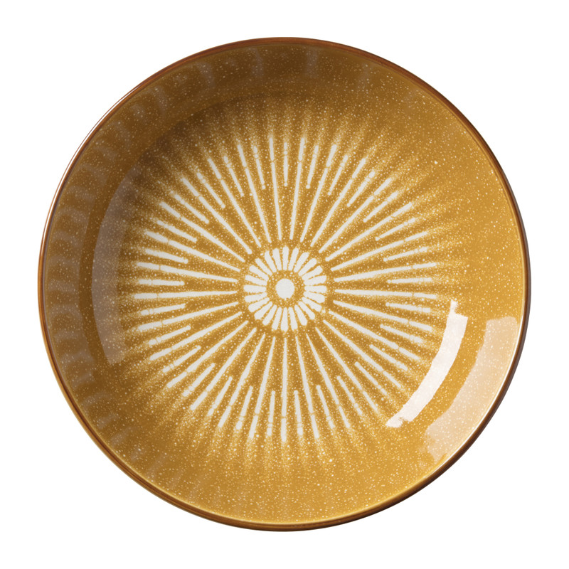 Pastabord Yara - geel - ⌀21.7 cm 