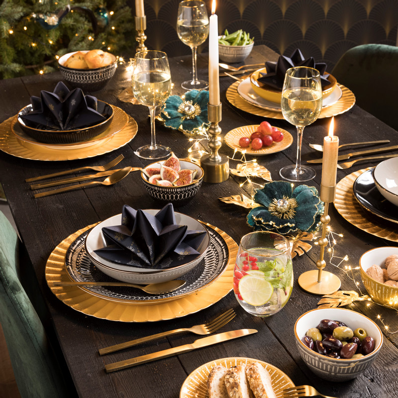 Dinerbord Yara - zwart - ⌀26.8 cm