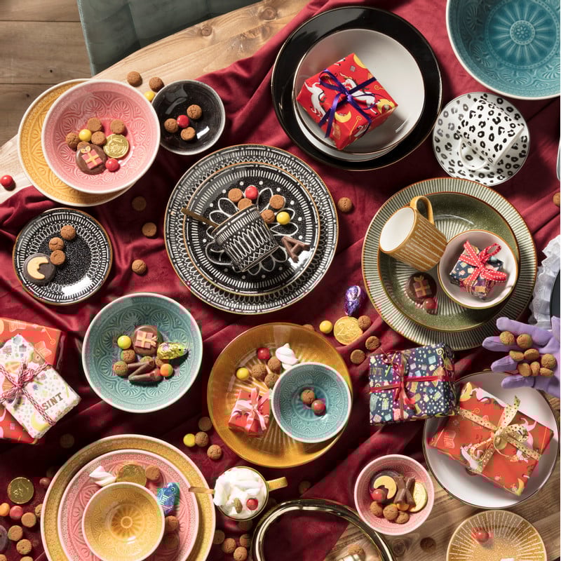 Ontbijtbord Yara - zwart - ⌀21.2 cm