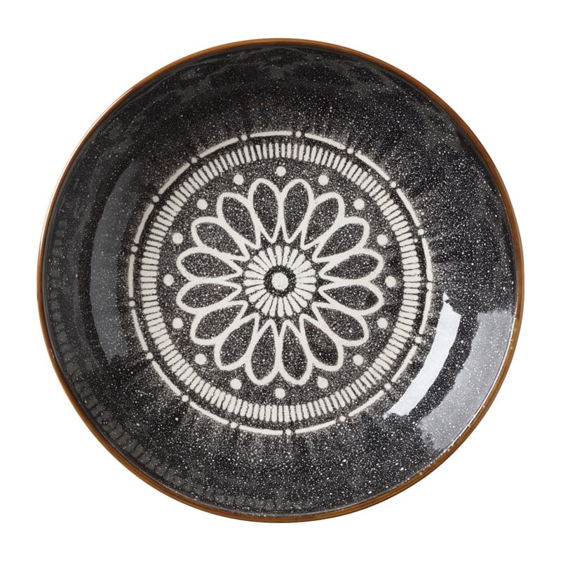 Pastabord Yara - zwart - ⌀21.7 cm 