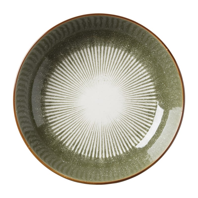 Pastabord Yara - groen - ⌀21.7 cm 