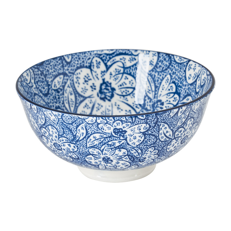 Schaal blue print - diverse dessins - ø12 cm 