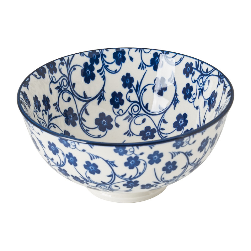 Schaal blue print - diverse dessins - ø12 cm 