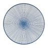 Ontbijtbord blue print - stripes - ⌀21 cm