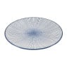 Ontbijtbord blue print - stripes - ⌀21 cm
