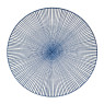 Dinerbord blue print - stripes - ⌀26 cm