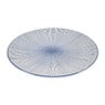 Dinerbord blue print - stripes - ⌀26 cm