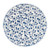 Dinerbord blue print - flowers - ⌀26 cm