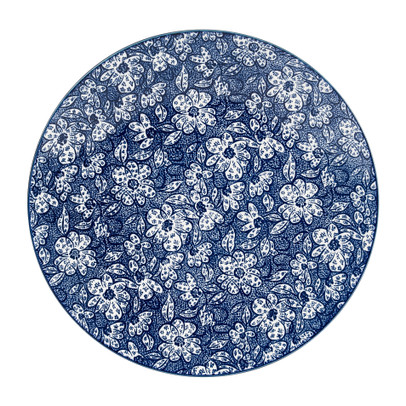 Dinerbord blue print - botanic - ⌀26 cm