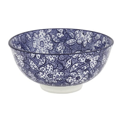 Schaaltje blue print - botanic - ⌀12 cm
