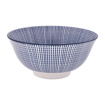 Schaaltje blue print - stripes - ⌀15 cm