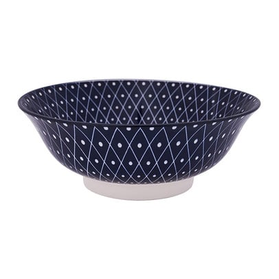 Schaal blue print - diamonds - ⌀21 cm