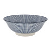 Schaal blue print - stripes - ⌀21 cm