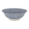 Schaal blue print - stripes - ⌀21 cm