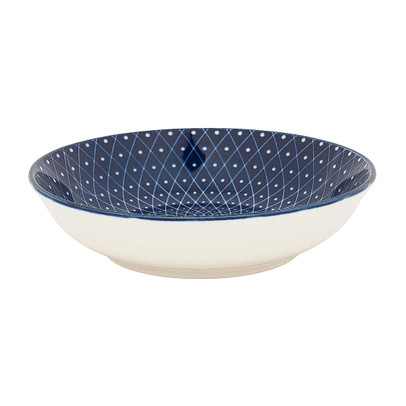 Schaaltje blue print - diamonds - ⌀14 cm 