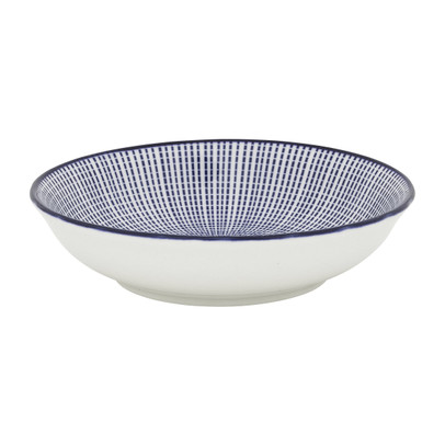 Schaaltje blue print - stripes - ⌀14 cm 