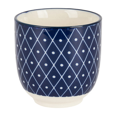 Cup blue print - diamonds - 150 ml