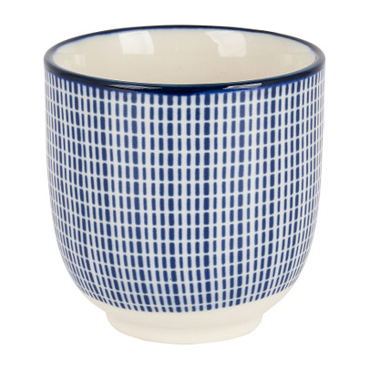 Cup blue print - stripes - 150 ml
