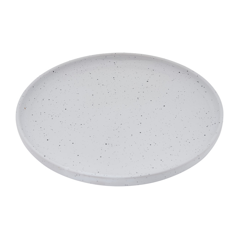 Dinerbord confetti - wit - ø26 cm 