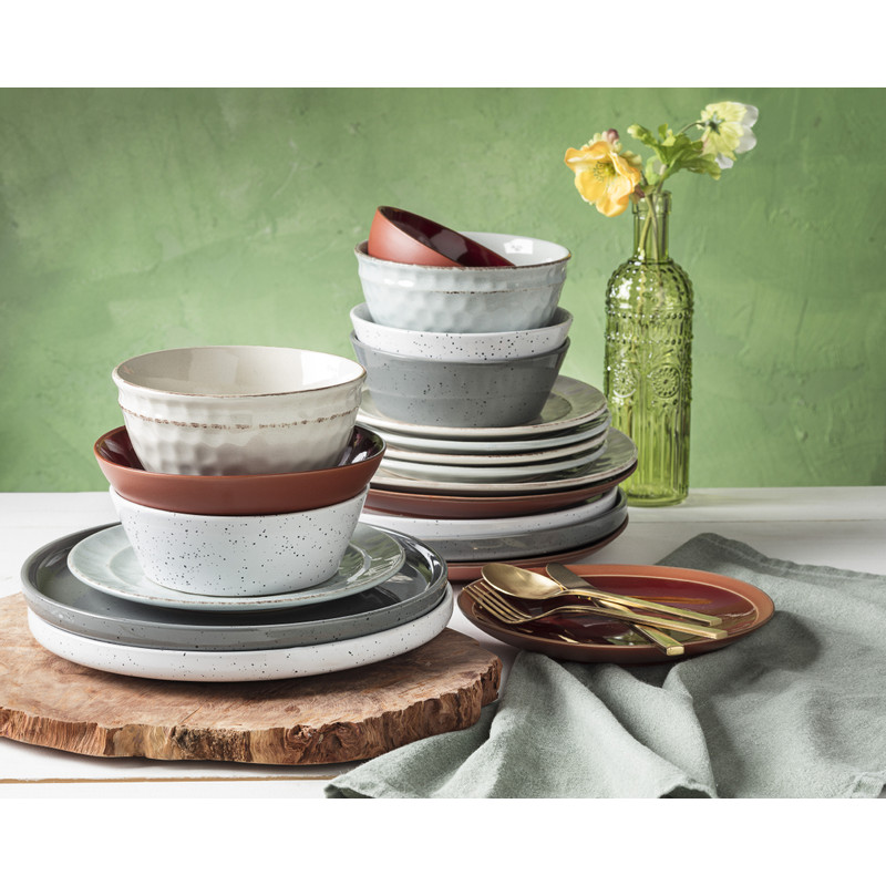 Schaal confetti - wit - ø15.5 cm 