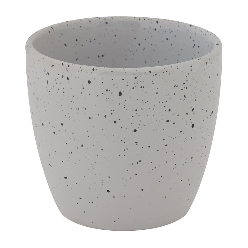 Beker confetti - wit - 230 ml 