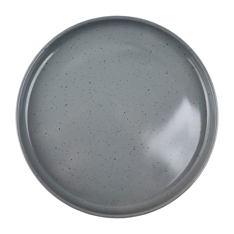 Dinerbord confetti - grijs - ø26 cm 