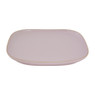 Bord organic - vierkant - roze - 25,5 cm 