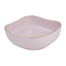 Kom organic vierkant - roze - 15 cm