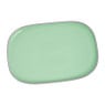 Bord organic - rechthoekig - groen - 26.5x18 cm