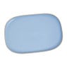 Bord organic - rechthoekig -  blauw - 26,5x18 cm