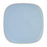Bord organic - vierkant - blauw - 25,5 cm 
