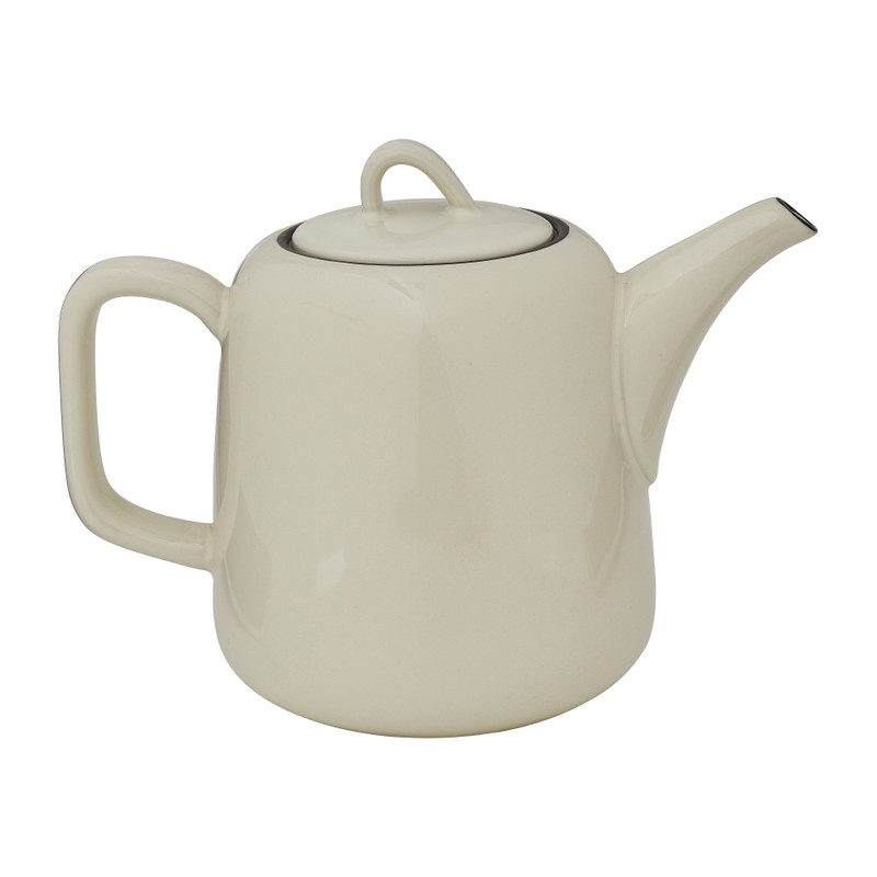 Theepot organic - wit - 1,2 liter