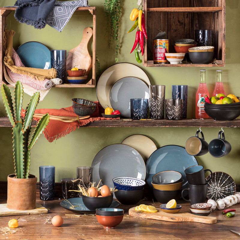 Dinerbord Elena - blauw - Ø27 cm