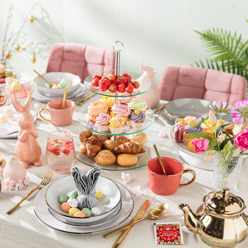 Diep bord goldline - wit/goud - ø20x10 cm