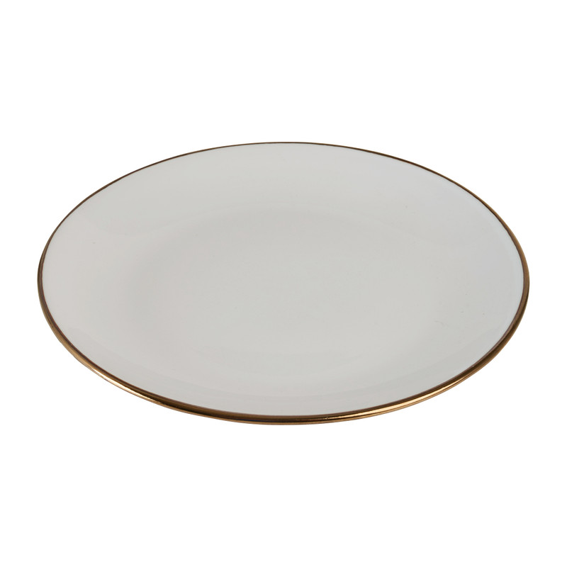 Dinerbord goldline - wit/goud - ø27 cm
