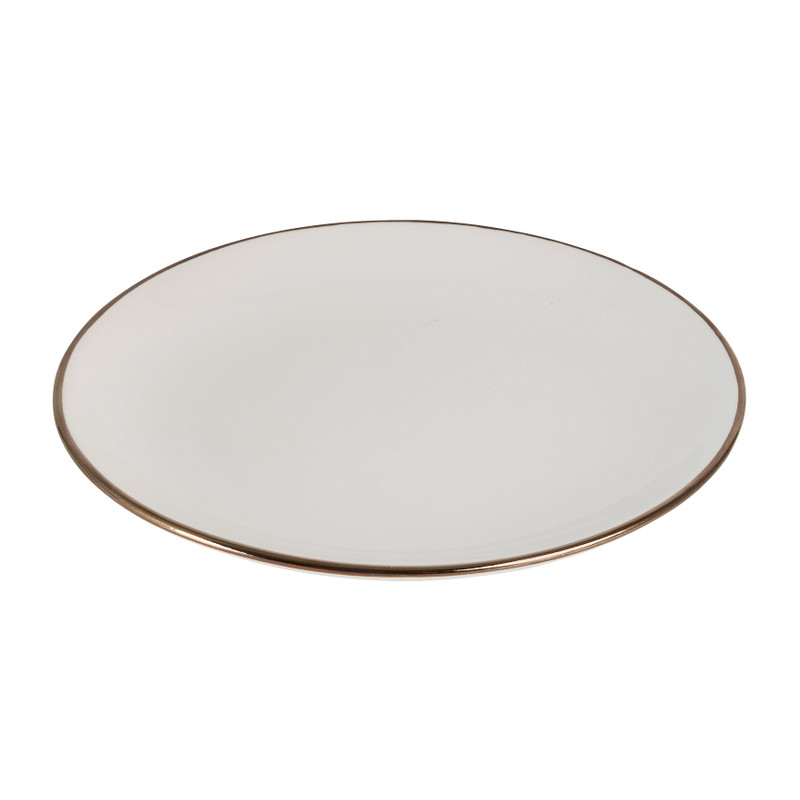 Dessert bord goldline - wit/goud - ø19 cm