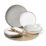 Dessert bord goldline - wit/goud - ø19 cm