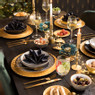 Dinerbord goldline - zwart/goud - ø27 cm