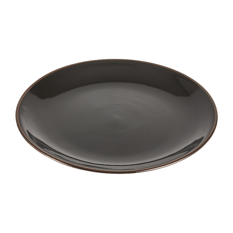 Dessert bord goldline - zwart/goud - ø19 cm