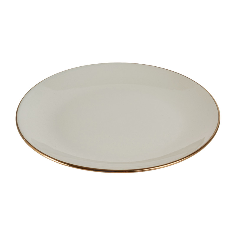 Dinerbord goldline - grijs/goud - ø27 cm