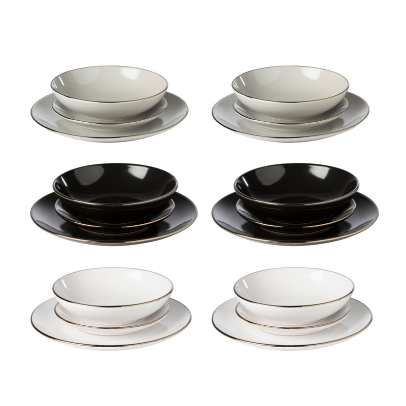 Serviesset goldline - mix & match - 18-delig - 6 persoons